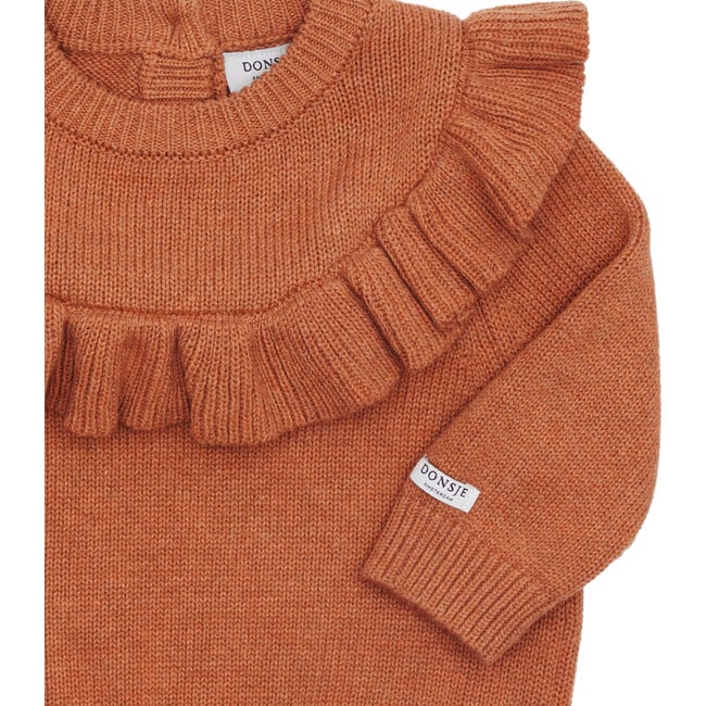 Mare Sweater, Amber Brown Melange - Sweaters - 4