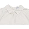 Mayte Double Peter Pan Collar Blouse, White Sand - Blouses - 4