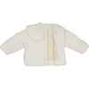 Marie Oversized Peter Pan Collar Jacket, Off-White Teddy - Jackets - 4