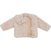 Marie Oversized Peter Pan Collar Jacket, Soft Taupe Teddy - Jackets - 4