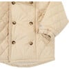 Luna Double Breasted Puffer Jacket, Sand - Jackets - 5