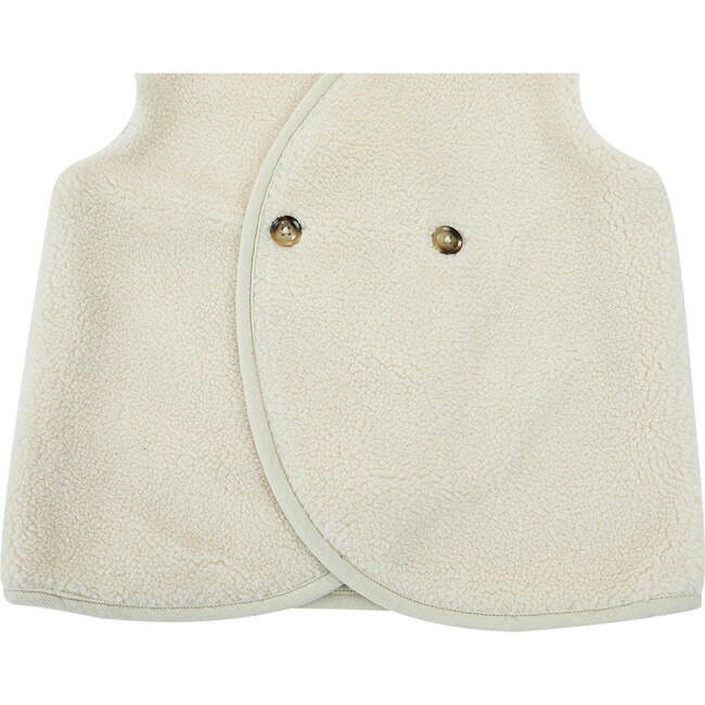 Monty Double-Breasted Gilet, Cream - Vests - 5