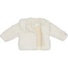 Marie Oversized Peter Pan Collar Jacket, Off-White Teddy - Jackets - 5