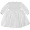 Janice  Smocked Bodice Dress, Crispy White - Dresses - 2