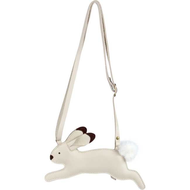 Jimp Arctic Hare Leather Purse, Cream - Bags - 3