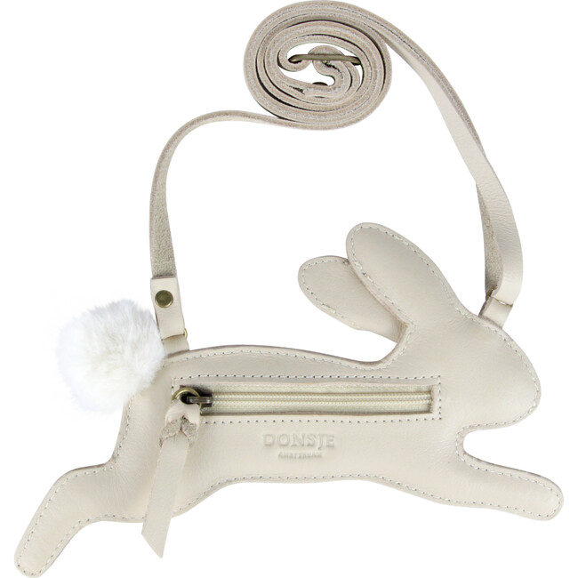 Jimp Arctic Hare Leather Purse, Cream - Bags - 4