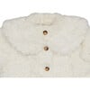 Marie Oversized Peter Pan Collar Jacket, Off-White Teddy - Jackets - 6