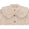 Marie Oversized Peter Pan Collar Jacket, Soft Taupe Teddy - Jackets - 6