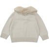 Naem Oversized Faux Fur Collar Cardigan, Soft Sand - Cardigans - 3