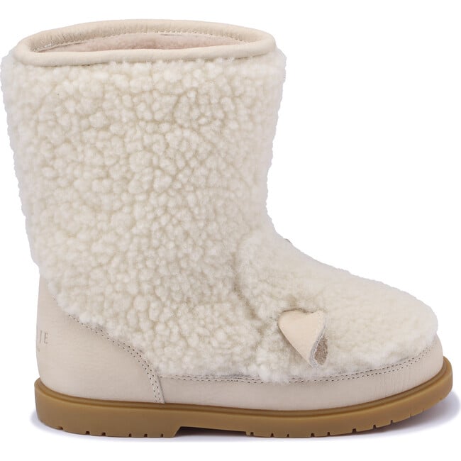 Irfi Lammy Curly Sheep Wool Lining Fur Boots, Off-White - Boots - 4