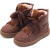 Flinn Leather Lining Boots, Milk Chocolate - Boots - 1 - thumbnail