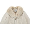 Naem Oversized Faux Fur Collar Cardigan, Soft Sand - Cardigans - 4