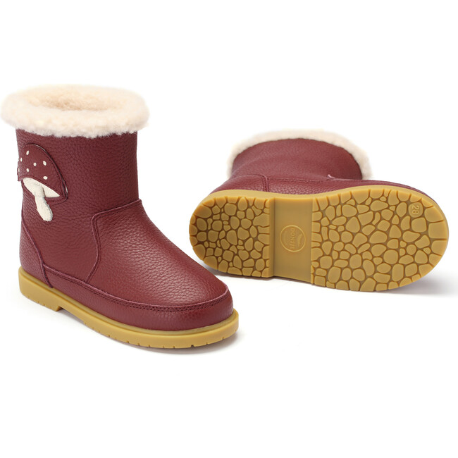 Dusk Toadstool Leather Lining Dusk Boots, Burgundy - Boots - 5