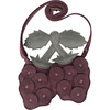 Bessie Raspberry Nubuck Purse, Berry Red - Bags - 1 - thumbnail