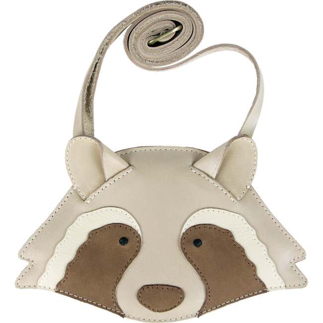 Britta Special Raccoon Classic Leather Purse, Ivory