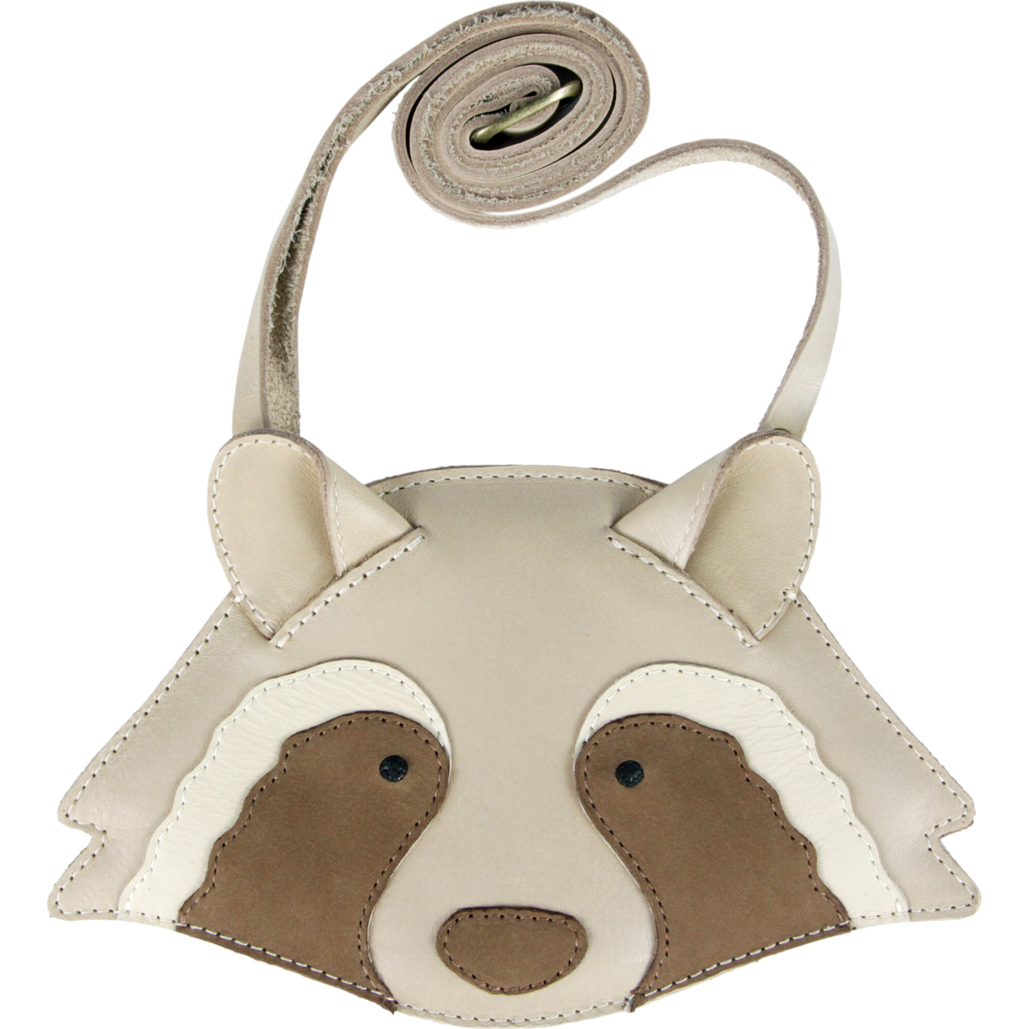 Britta Special Raccoon Classic Leather Purse, Ivory - Bags - 1