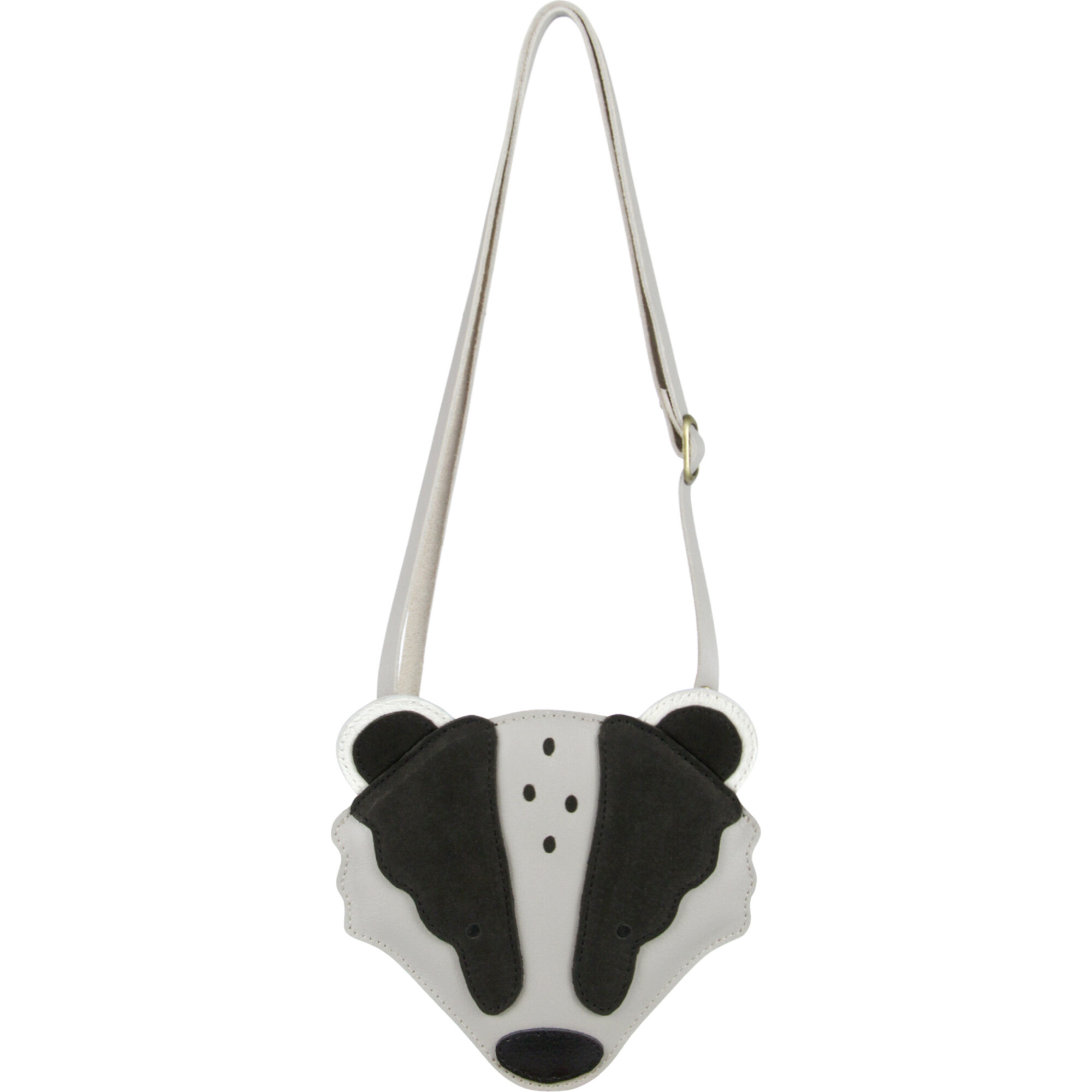 Britta Exclusive Badger Leather Purse, Light Stone - Donsje