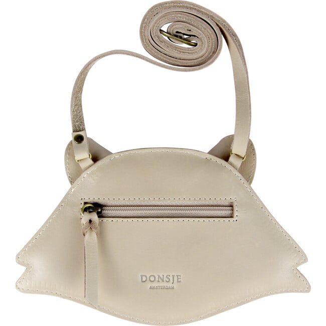 Britta Special Raccoon Classic Leather Purse, Ivory - Bags - 4