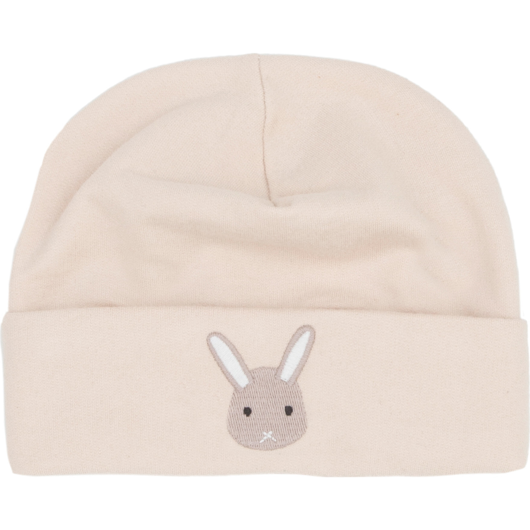 Beller Bunny Applique Hat, Warm White - Hats - 1