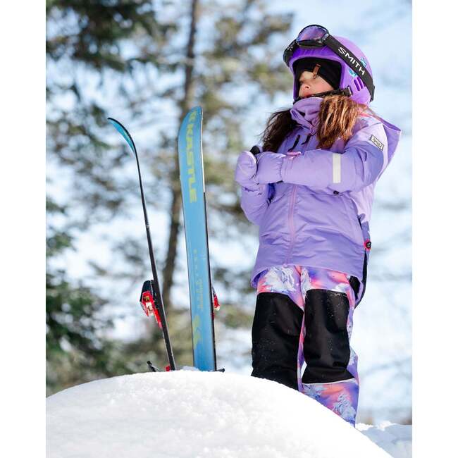 Teknik Cloud Unicorn Print 2-Piece Snowsuit, Lilac - Snowsuits - 2