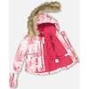 Winter Forest Print 2-Piece Snowsuit, Fuchsia - Snowsuits - 3
