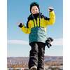 Teknik Colorblock 2-Piece Snowsuit, Pine Green, Lemongrass & Black - Snowsuits - 3