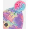 Tie-Dye Knit Pom Pom Hat, Multicolors - Hats - 4
