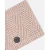 Textured Knitted Neckwarmer, Powder Pink - Scarves - 4