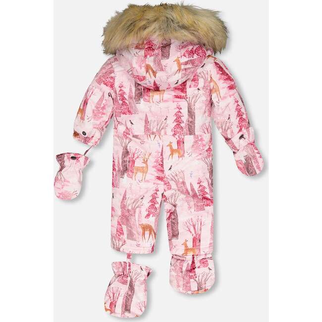 Winter Forest Print 2-Piece Snowsuit, Multicolors - Snowsuits - 3