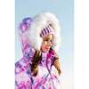 Watercolor Floral Print 2-Piece Snowsuit, Magenta - Snowsuits - 3