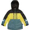 Teknik Colorblock 2-Piece Snowsuit, Pine Green, Lemongrass & Black - Snowsuits - 4