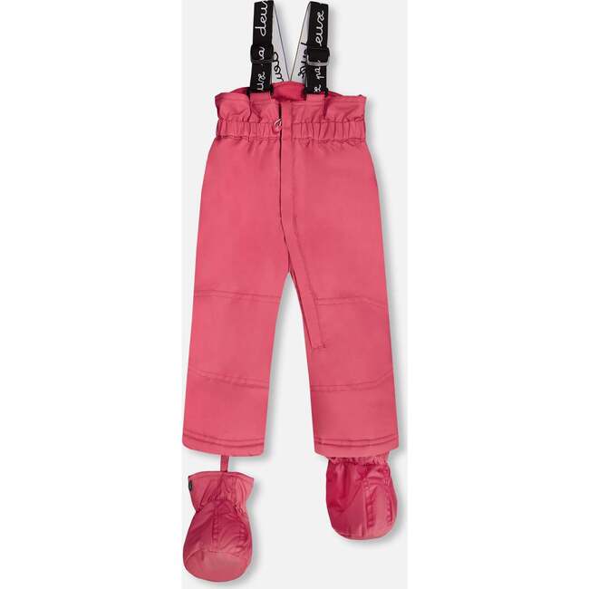 Winter Forest Print 2-Piece Snowsuit, Fuchsia - Snowsuits - 5