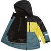 Teknik Colorblock 2-Piece Snowsuit, Pine Green, Lemongrass & Black - Snowsuits - 5