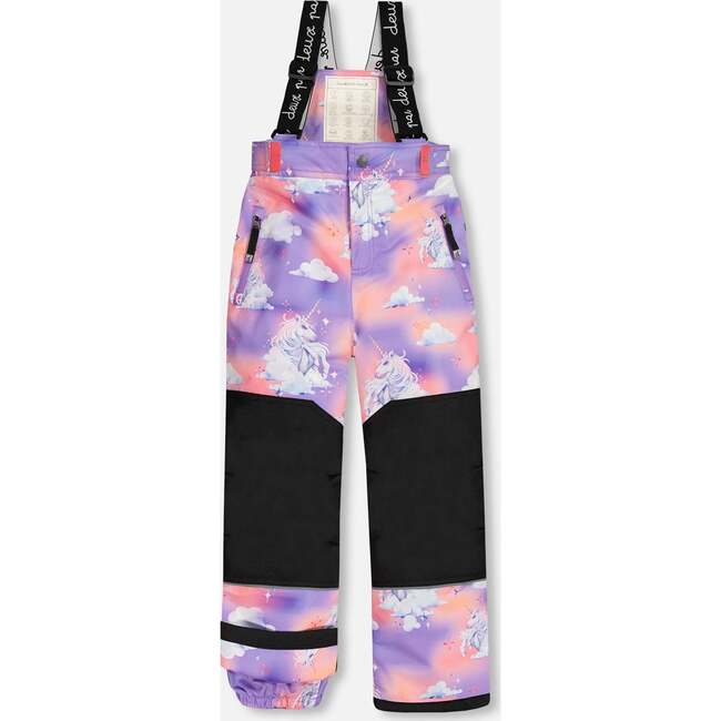 Teknik Cloud Unicorn Print 2-Piece Snowsuit, Lilac - Snowsuits - 6