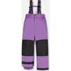 Watercolor Floral Print 2-Piece Snowsuit, Grape Purple - Snowsuits - 6
