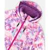 Watercolor Floral Print One-Piece Snowsuit, Pink - Snowsuits - 7