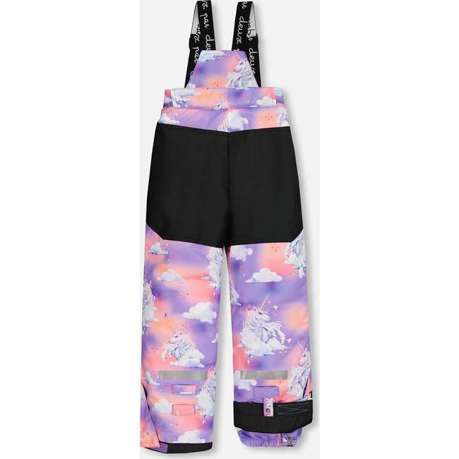 Teknik Cloud Unicorn Print 2-Piece Snowsuit, Lilac - Snowsuits - 7