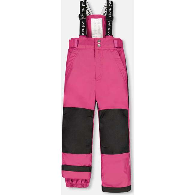 Watercolor Floral Print 2-Piece Snowsuit, Magenta - Snowsuits - 6