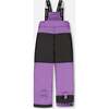 Watercolor Floral Print 2-Piece Snowsuit, Grape Purple - Snowsuits - 7