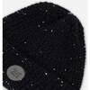 Sequined Knit Hat, Black - Hats - 4