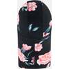 Rose Print Balaclava, Black - Hats - 2