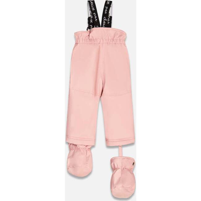 Spring Flower Print 2-Piece Snowsuit, Dusty Pink - Snowsuits - 5