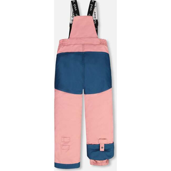 Spring Flower Print 2-Piece Snowsuit, Dusty Pink & Blue - Snowsuits - 7