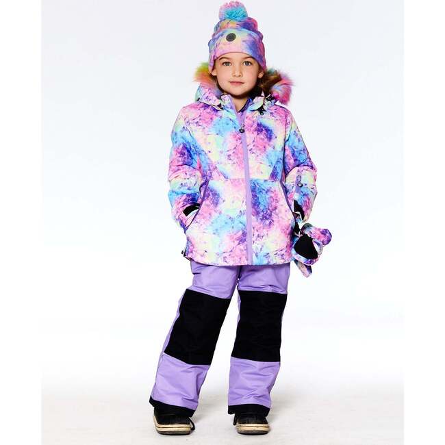 Rainbow Print 2-Piece Snowsuit, Lilac - Snowsuits - 2