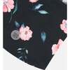 Rose Print Balaclava, Black - Hats - 3