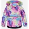 Rainbow Print 2-Piece Snowsuit, Lilac - Snowsuits - 5