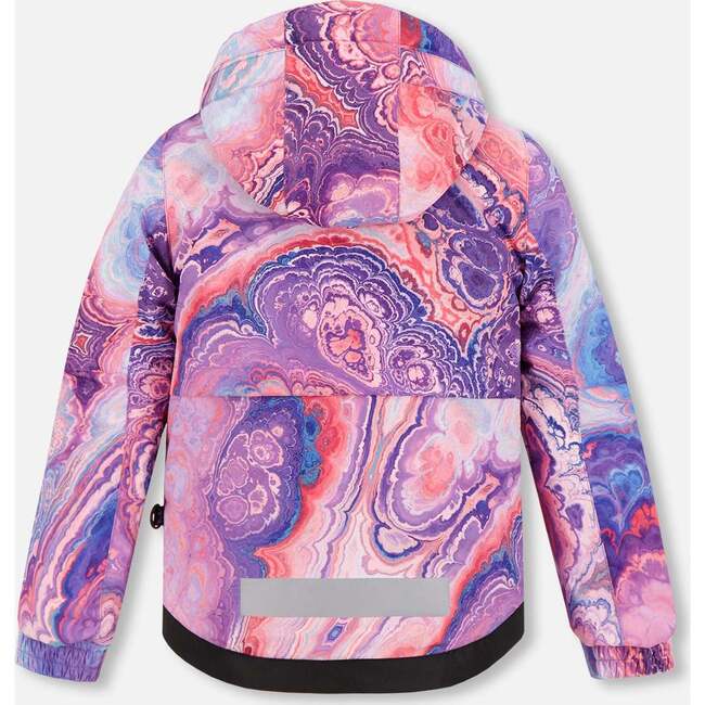 Quartz Print 2-Piece Snowsuit, Purple - Snowsuits - 3