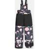 Rose Print 2-Piece Snowsuit, Cranberry & Black - Snowsuits - 7