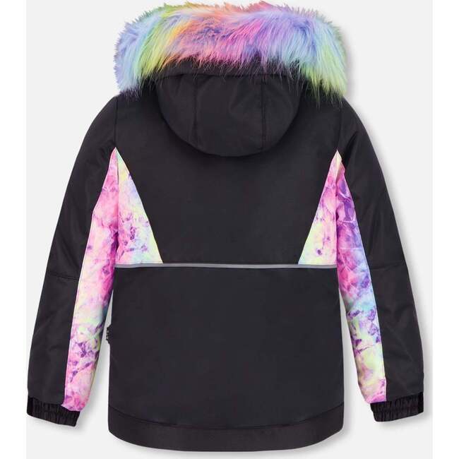 Rainbow Print 2-Piece Snowsuit, Black - Snowsuits - 5