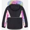 Rainbow Print 2-Piece Snowsuit, Black - Snowsuits - 5